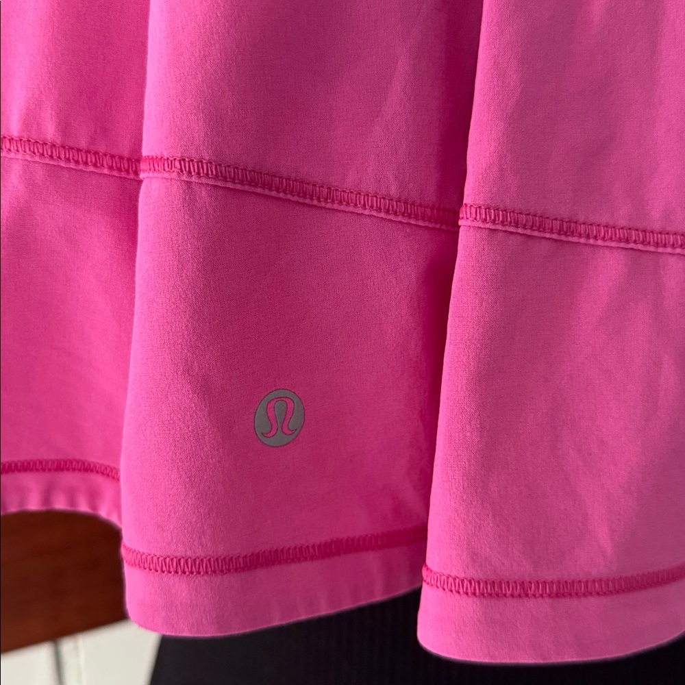 lululemon athletica sonic Pink Pace Rival Mid-Rise Skirt size 8 - Picture 3 of 7